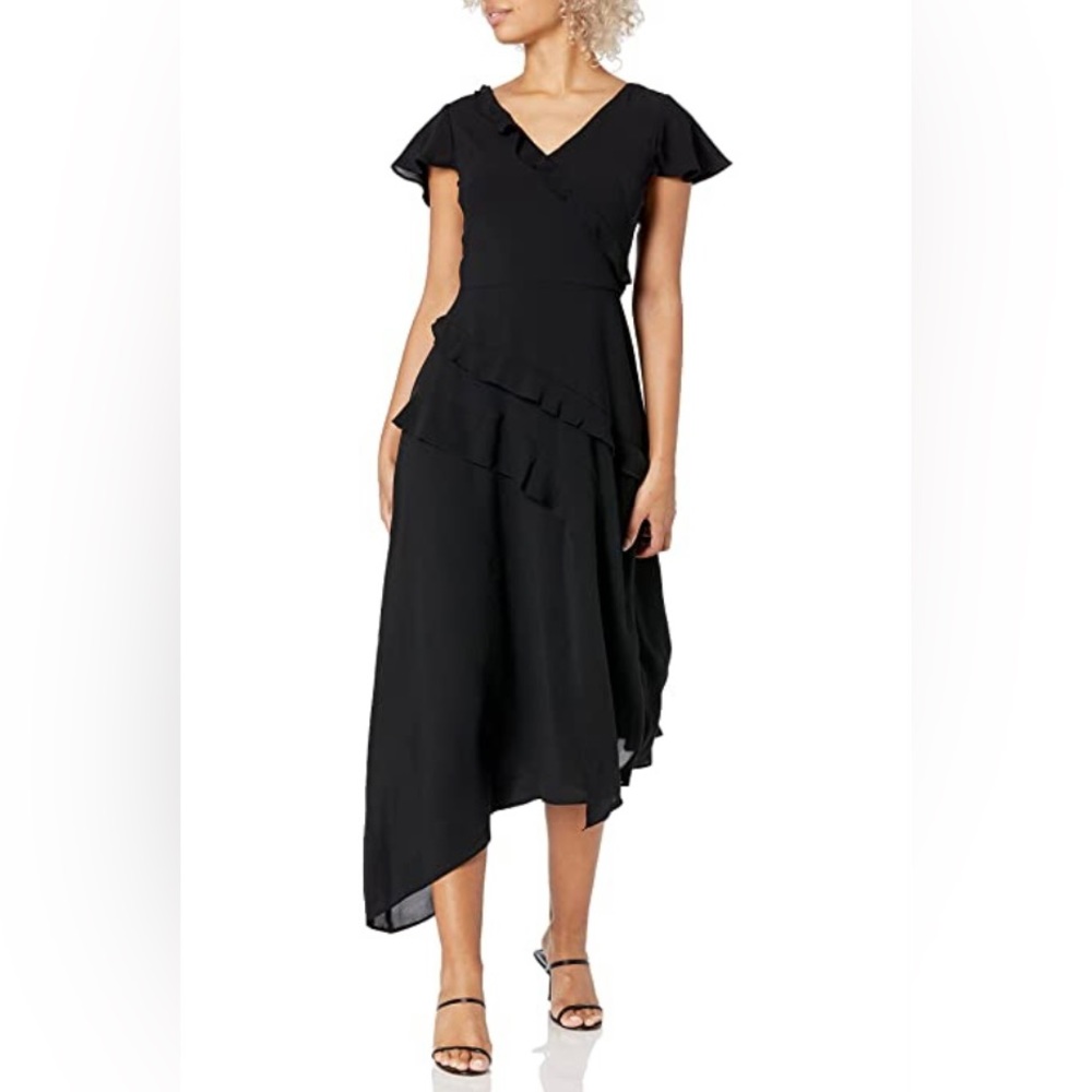 NWT Adrianna Papell asymmetrical midi dress